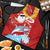 Hawaiian Mele Kalikimaka Apron Funny Santa Riding Lei Dolphin with Kakau Tattoos - Polynesian Pride