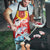 Hawaiian Mele Kalikimaka Apron Funny Santa Riding Lei Dolphin with Kakau Tattoos - Polynesian Pride