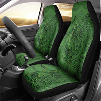 Hawaiian Whales Polynesian Art Motifs Car Seat Cover Green Color - Polynesian Pride