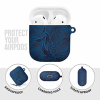 Hawaiian Whales Polynesian Art Motifs AirPods Case Blue Color LT03 - Polynesian Pride