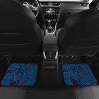 Hawaiian Whales Polynesian Art Motifs Car Mats Blue Color - Polynesian Pride