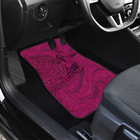 Hawaiian Whales Polynesian Art Motifs Car Mats Pink Color - Polynesian Pride