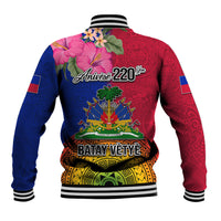 Haiti Battle of Vertieres Baseball Jacket The Haitian Revolution 220th Anniversary Polynesian Style LT03 - Polynesian Pride