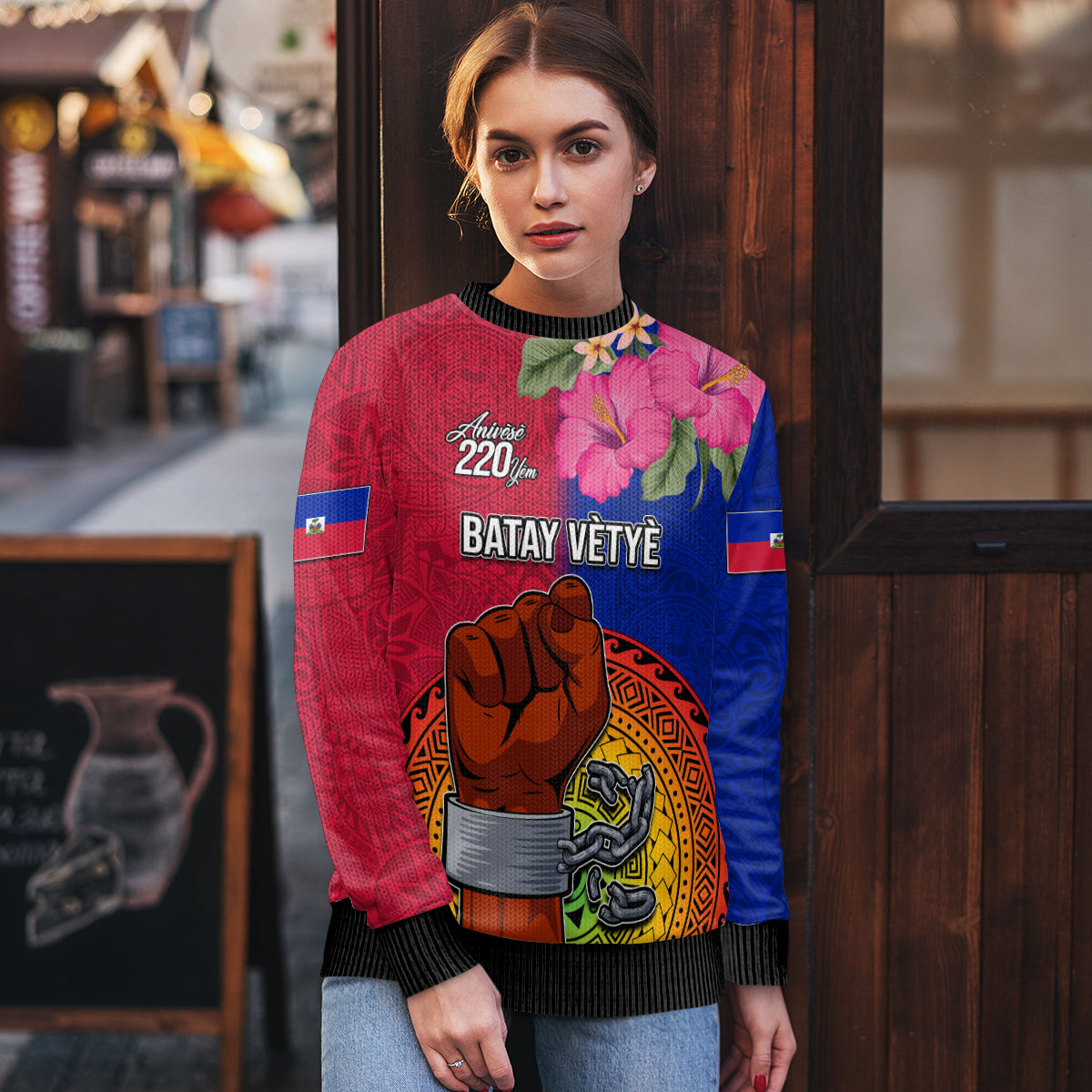 Haiti Battle of Vertieres Ugly Christmas Sweater The Haitian Revolution 220th Anniversary LT03 - Polynesian Pride