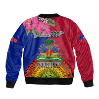 Personalised Haiti Battle of Vertieres Bomber Jacket The Haitian Revolution 220th Anniversary Polynesian Style LT03 - Polynesian Pride