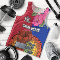 Personalised Haiti Battle of Vertieres Men Tank Top The Haitian Revolution 220th Anniversary Polynesian Style LT03 - Polynesian Pride