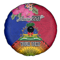 Personalised Haiti Battle of Vertieres Spare Tire Cover The Haitian Revolution 220th Anniversary Polynesian Style LT03 - Polynesian Pride