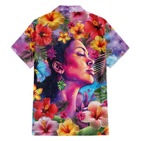 Polynesian Women Family Matching Summer Maxi Dress and Hawaiian Shirt Tropical Plant - Vibrant Surreal Dreamscape Vibe