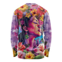 Polynesian Women Long Sleeve Shirt Tropical Plant - Vibrant Surreal Dreamscape Vibe LT03 - Polynesian Pride