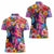 Polynesian Women Women Polo Shirt Tropical Plant - Vibrant Surreal Dreamscape Vibe