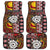 Personalised Aotearoa and Australia Together Car Mats Koru and Kangaroo - Taniko with Aboriginal Motif