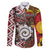 Personalised Aotearoa and Australia Together Family Matching Short Sleeve Bodycon Dress and Hawaiian Shirt Koru and Kangaroo - Taniko with Aboriginal Motif