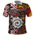 Personalised Aotearoa and Australia Together Polo Shirt Koru and Kangaroo - Taniko with Aboriginal Motif