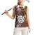 Personalised Aotearoa and Australia Together Women Sleeveless Polo Shirt Koru and Kangaroo - Taniko with Aboriginal Motif