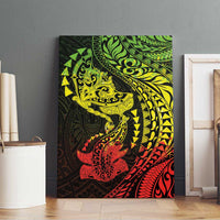 Hawaiian Manta Ray and Hammerhead Shark Tribal Tattoo Canvas Wall Art with Polynesian Tribal Pattern Reggae Style LT03 - Polynesian Pride