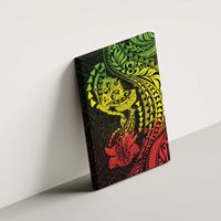 Hawaiian Manta Ray and Hammerhead Shark Tribal Tattoo Canvas Wall Art with Polynesian Tribal Pattern Reggae Style LT03 - Polynesian Pride