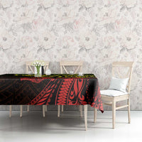Hawaiian Manta Ray and Hammerhead Shark Tribal Tattoo Tablecloth with Polynesian Tribal Pattern Reggae Style LT03 - Polynesian Pride