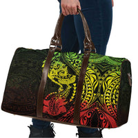 Hawaiian Manta Ray and Hammerhead Shark Tribal Tattoo Travel Bag with Polynesian Tribal Pattern Reggae Style LT03 - Polynesian Pride