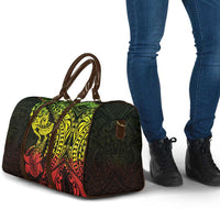 Hawaiian Manta Ray and Hammerhead Shark Tribal Tattoo Travel Bag with Polynesian Tribal Pattern Reggae Style LT03 - Polynesian Pride