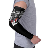 Super Samoa-Six Eight Five to The World Arm Sleeves Traditional Samoan Tattoo Black Color LT03 - Polynesian Pride
