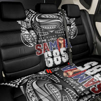 Super Samoa-Six Eight Five to The World Back Car Seat Cover Traditional Samoan Tattoo Black Color