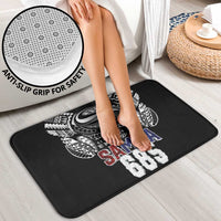 Super Samoa-Six Eight Five to The World Bathroom Set Traditional Samoan Tattoo Black Color LT03 - Polynesian Pride