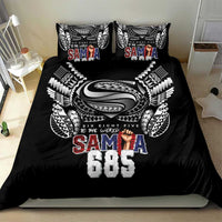 Super Samoa-Six Eight Five to The World Bedding Set Traditional Samoan Tattoo Black Color