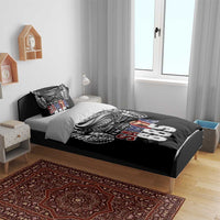 Super Samoa-Six Eight Five to The World Bedding Set Traditional Samoan Tattoo Black Color