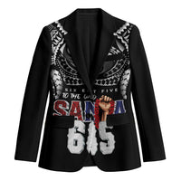 Super Samoa-Six Eight Five to The World Blazer Traditional Samoan Tattoo Black Color