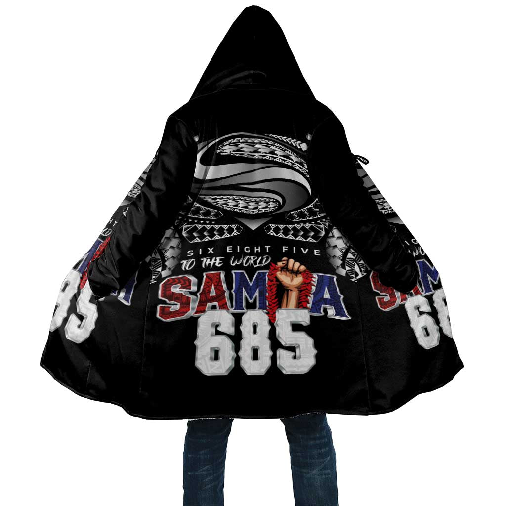 Super Samoa-Six Eight Five to The World Cloak Traditional Samoan Tattoo Black Color LT03 Unisex Black - Polynesian Pride