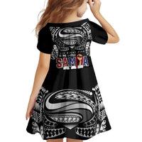 Super Samoa-Six Eight Five to The World Family Matching Off Shoulder Maxi Dress and Hawaiian Shirt Traditional Samoan Tattoo Black Color