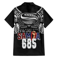 Super Samoa-Six Eight Five to The World Family Matching Tank Maxi Dress and Hawaiian Shirt Traditional Samoan Tattoo Black Color