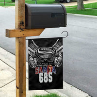 Super Samoa-Six Eight Five to The World Garden Flag Traditional Samoan Tattoo Black Color LT03 - Polynesian Pride