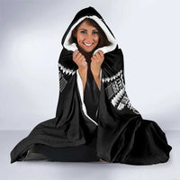 Super Samoa-Six Eight Five to The World Hooded Blanket Traditional Samoan Tattoo Black Color LT03 - Polynesian Pride