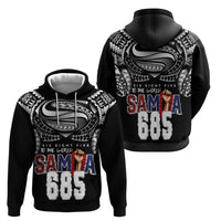 Super Samoa-Six Eight Five to The World Hoodie Traditional Samoan Tattoo Black Color LT03 - Polynesian Pride