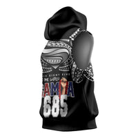 Super Samoa-Six Eight Five to The World Sleeveless Hoodie Traditional Samoan Tattoo Black Color LT03 - Polynesian Pride