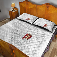 Super Samoa-Six Eight Five to The World Quilt Bed Set Traditional Samoan Tattoo All White LT03 - Polynesian Pride