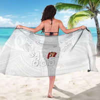 Super Samoa-Six Eight Five to The World Sarong Traditional Samoan Tattoo All White LT03 - Polynesian Pride