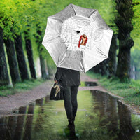 Super Samoa-Six Eight Five to The World Umbrella Traditional Samoan Tattoo All White