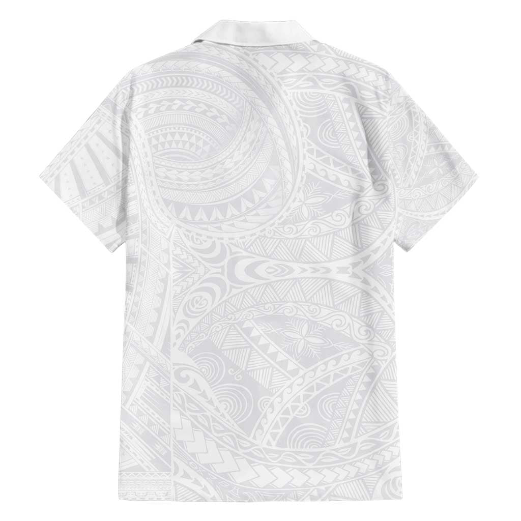 Lotu Tamaiti Samoan Art Tattoo Polynesian Pattern Family Matching Off Shoulder Maxi Dress and Hawaiian Shirt