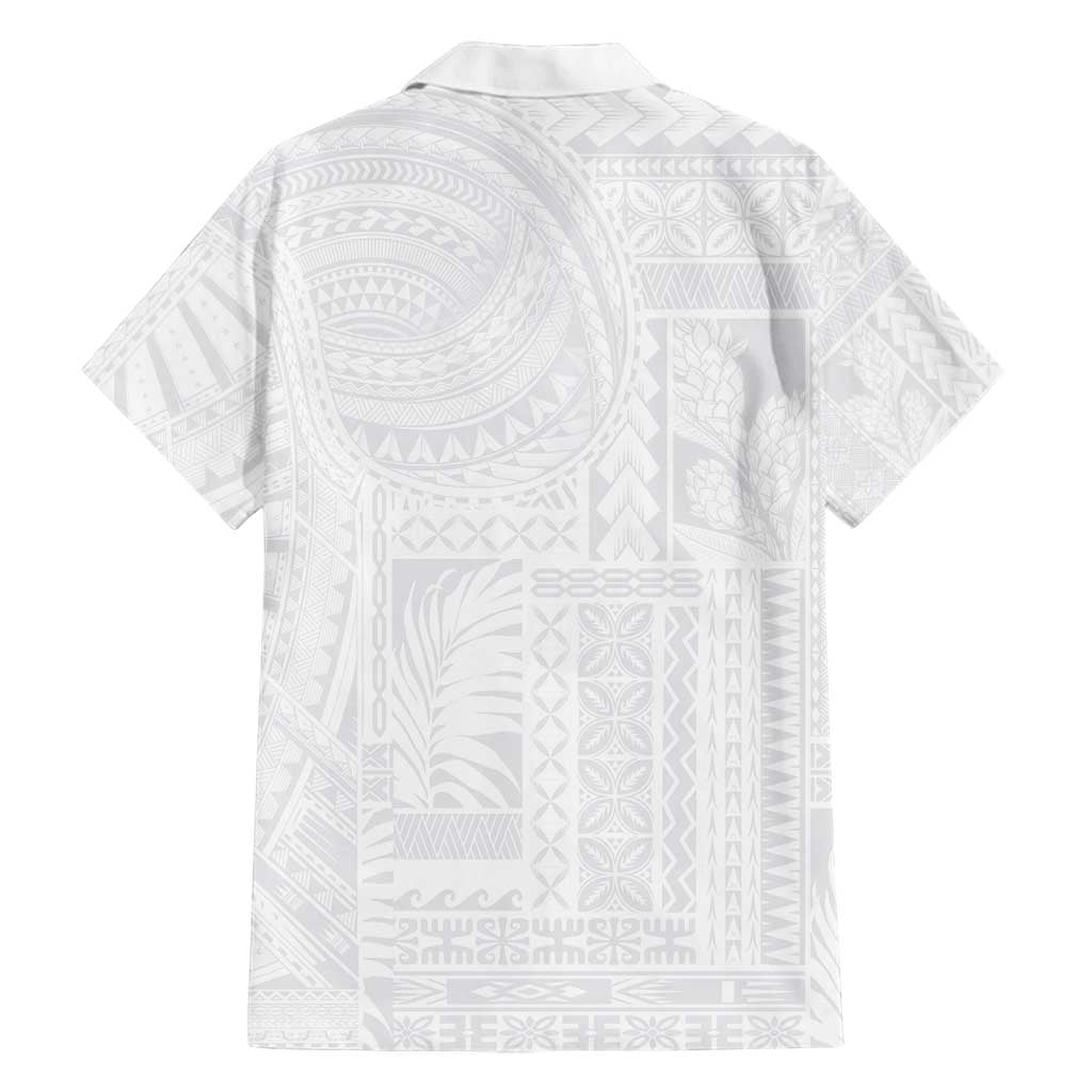 Lotu Tamaiti Samoan Art Tattoo Siapo Pattern Family Matching Off Shoulder Maxi Dress and Hawaiian Shirt
