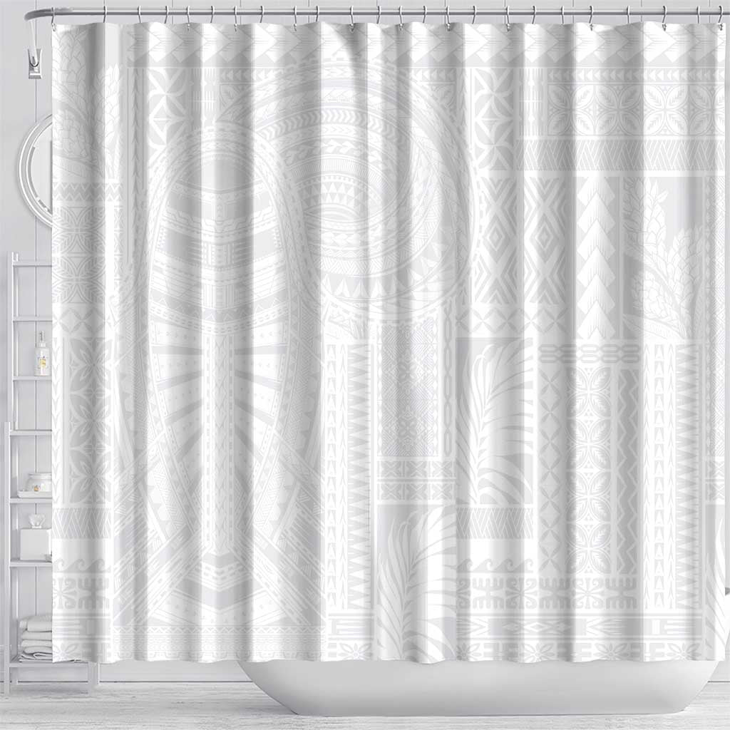Lotu Tamaiti Samoan Art Tattoo Siapo Pattern Shower Curtain