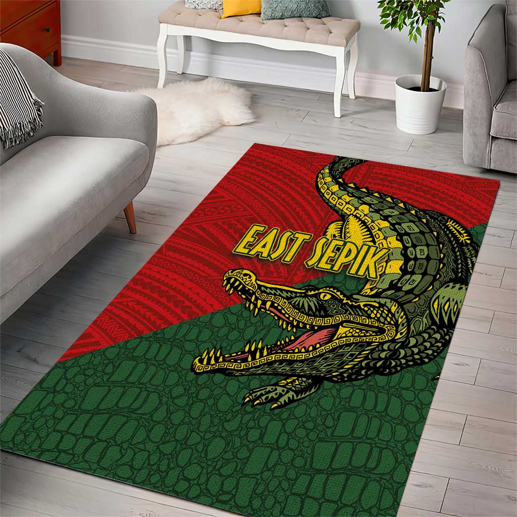 Sepik River Crocodile & Arts Festival Melanesian Pattern Area Rug LT03 - Polynesian Pride