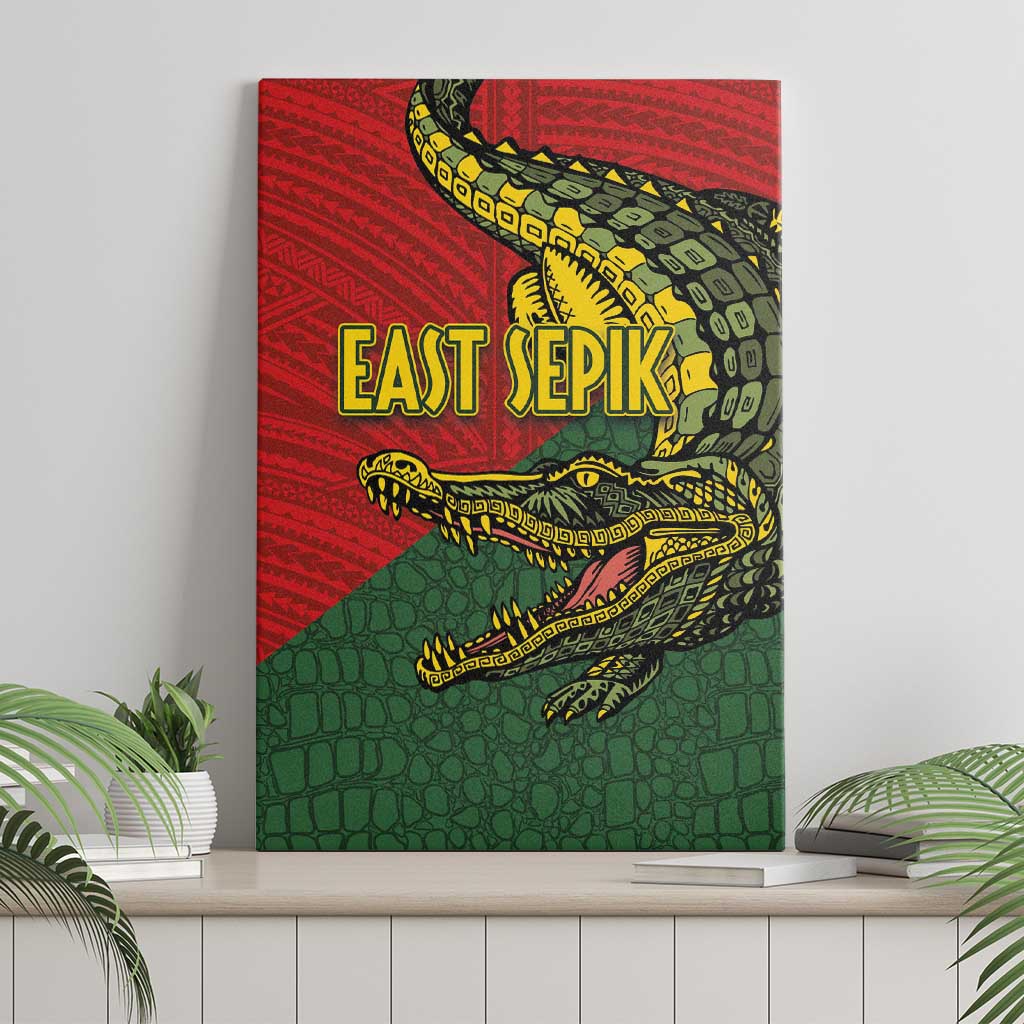 Sepik River Crocodile & Arts Festival Melanesian Pattern Canvas Wall Art LT03 - Polynesian Pride