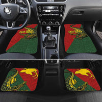 Sepik River Crocodile & Arts Festival Melanesian Pattern Car Mats LT03 Set 4pcs Red - Polynesian Pride
