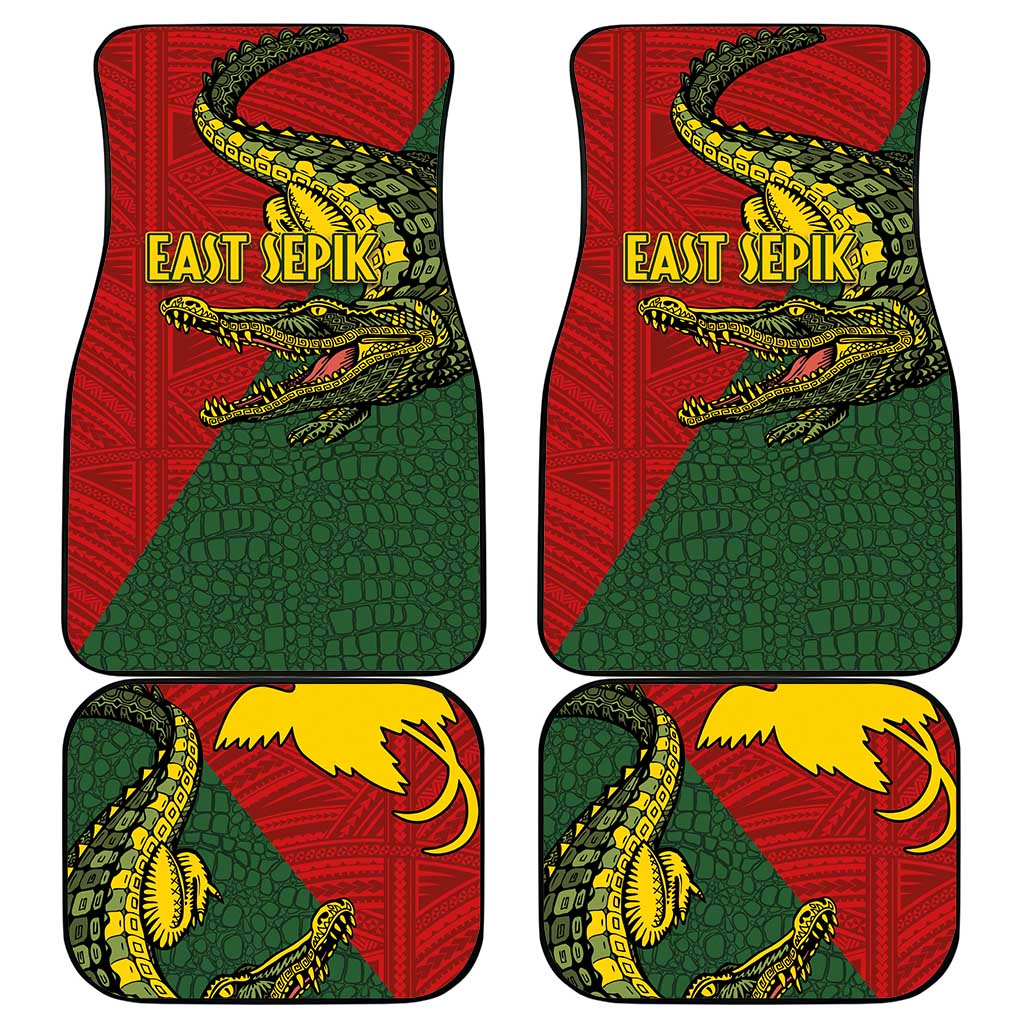 Sepik River Crocodile & Arts Festival Melanesian Pattern Car Mats LT03 - Polynesian Pride