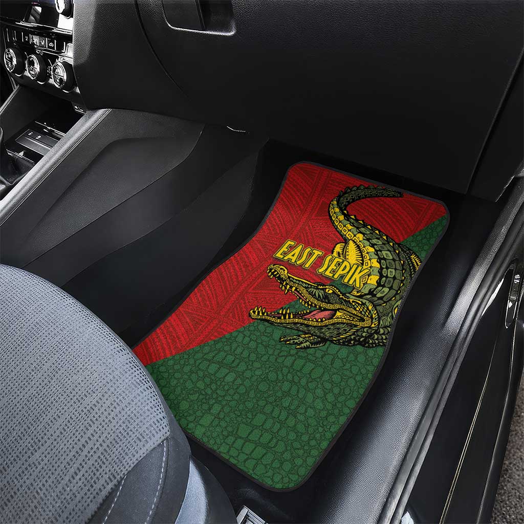 Sepik River Crocodile & Arts Festival Melanesian Pattern Car Mats LT03 - Polynesian Pride