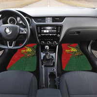 Sepik River Crocodile & Arts Festival Melanesian Pattern Car Mats LT03 Set 2pcs - Front Red - Polynesian Pride