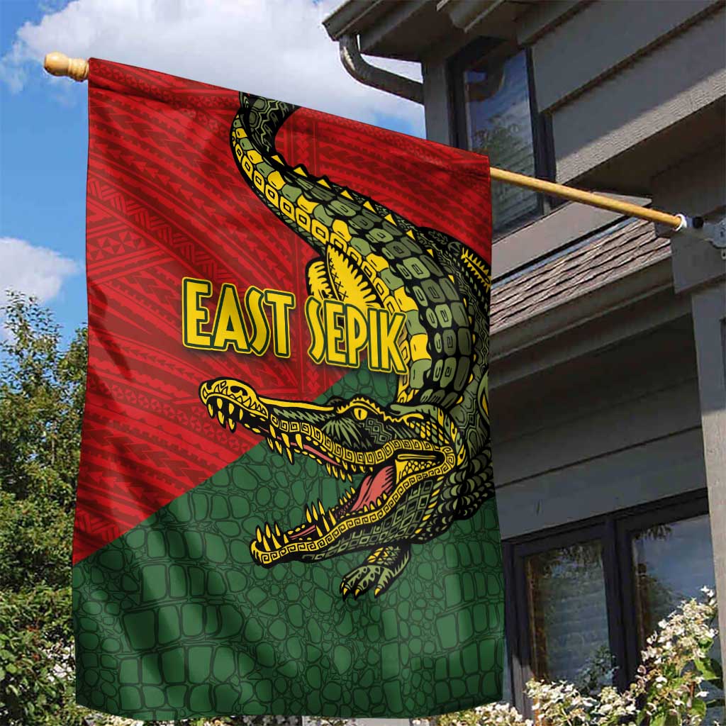 Sepik River Crocodile & Arts Festival Melanesian Pattern Garden Flag LT03 - Polynesian Pride