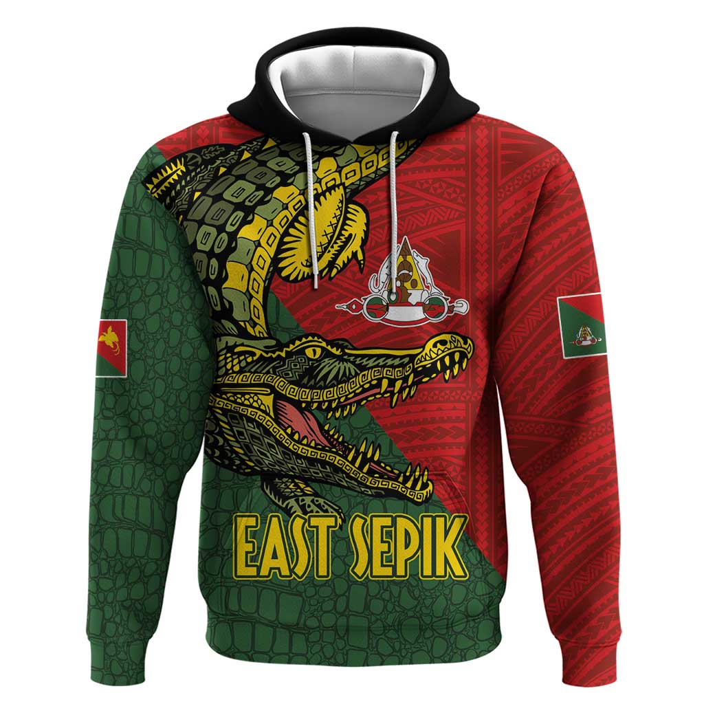 Sepik River Crocodile & Arts Festival Melanesian Pattern Hoodie